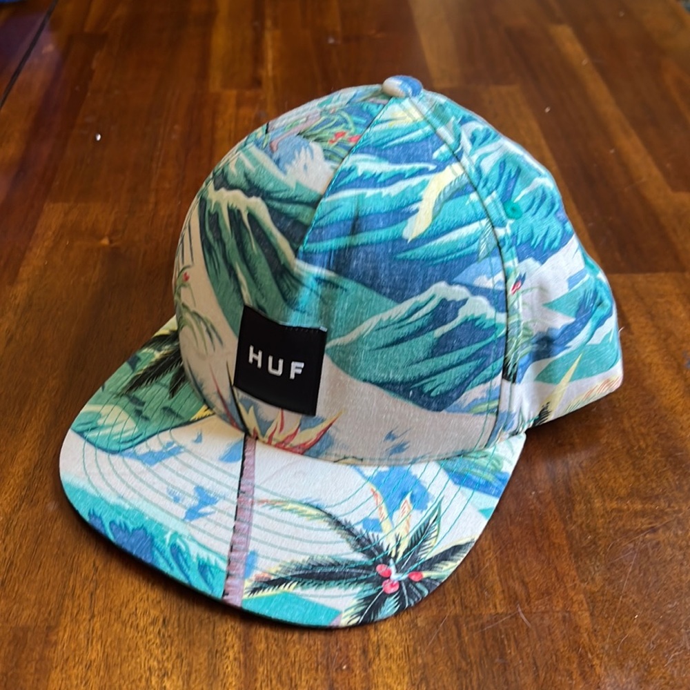 Tropical flat brim hat